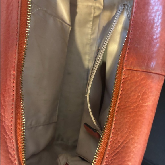 Coach Madison Madeline Orange Leather Shoulder/Crossbody Bag - Picture 6 of 6